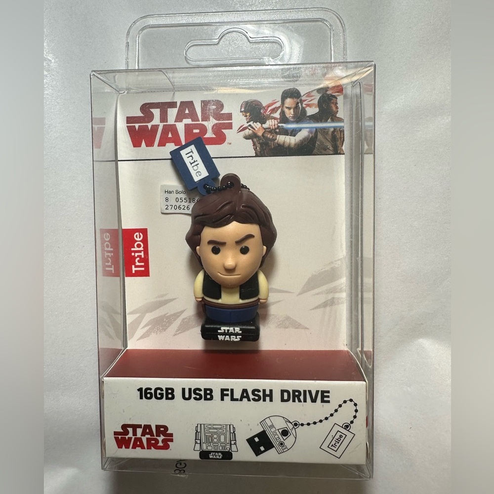 NIB Tribe Star Wars 16GB USB Flash Thumb Drive Memory Han Solo FD030521